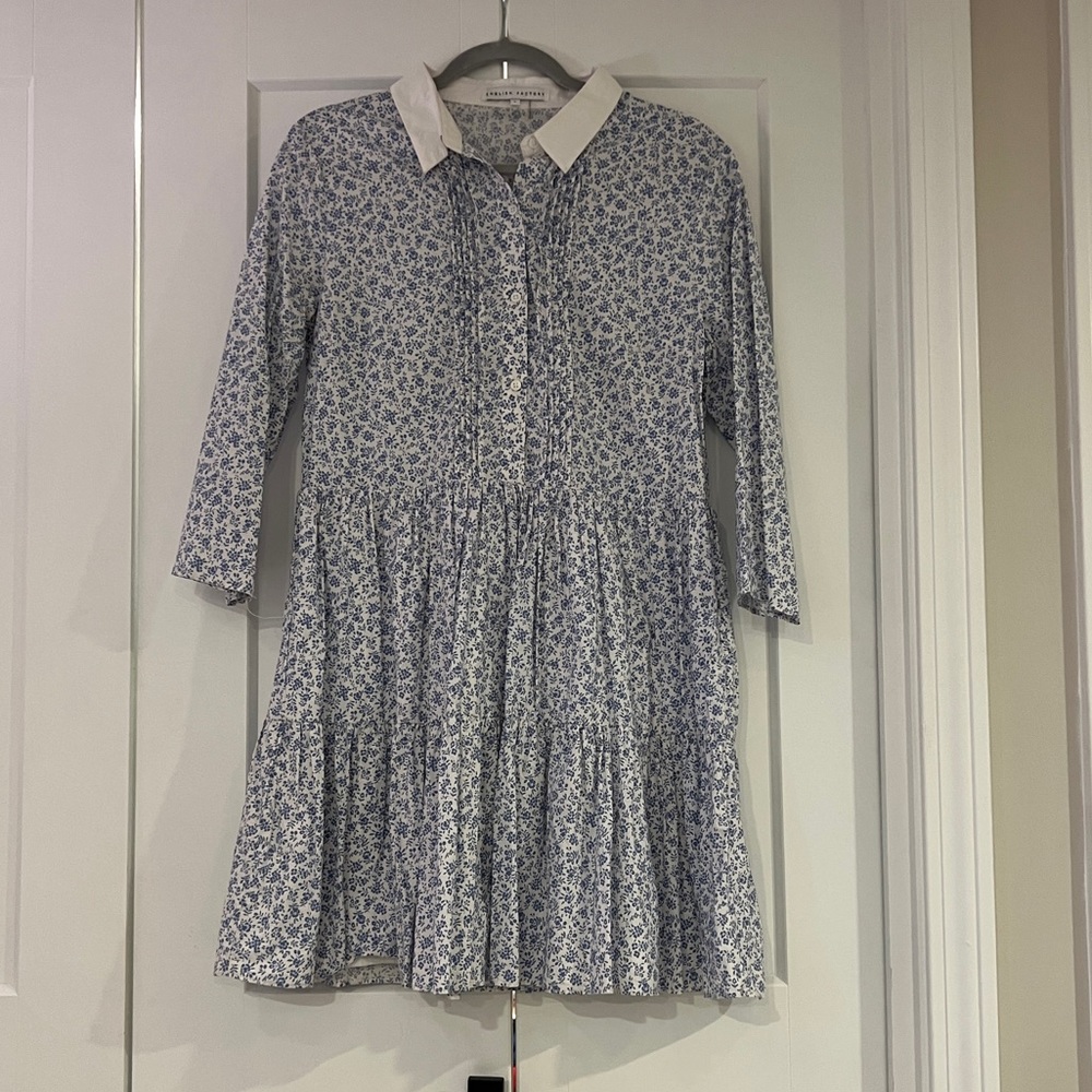English factory dress size large